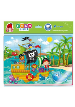 Piankowe puzzle A4. Zabawne obrazki. Piraci