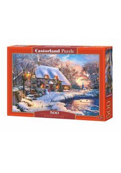 Puzzle 500 Winter Cottage CASTOR