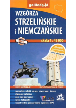 Mapa wodoodporna - Wzgórza Strzelińskie i Niemcza.