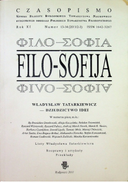 Filo-Sofija Numer 13 - 14