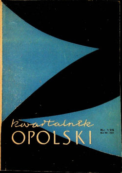 Kwartalnik Opolski Nr 1 / 25 1961