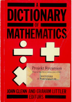 A dictionary of mathematics