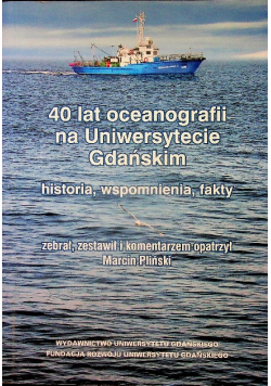 40 lat oceanografii na Uniwersytecie Gdańskim