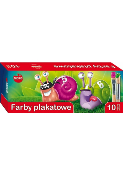 Farby plakatowe 10 kolorów 20ml MONA