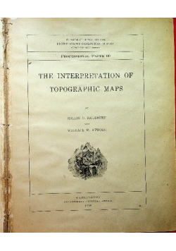 The interpretation of topographic maps 1908 r.