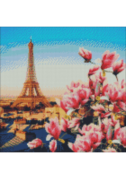 Diamentowa Mozaika - Magnolie paryskie 40x40cm
