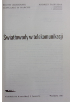 Światłowody w telekomunikacji