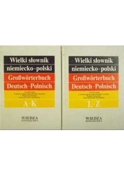 Wielki słownik niemiecko - polski Tom 1 i 2