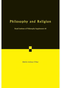 Philosophy and Religion