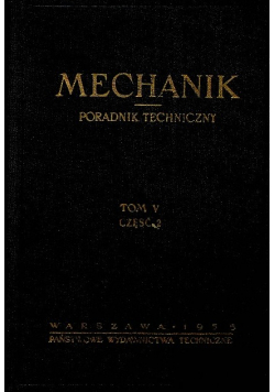 Mechanik Poradnik Techniczny tom V część 2