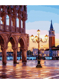 Malowanie po numerach - Wieczorny plac... 40x50cm