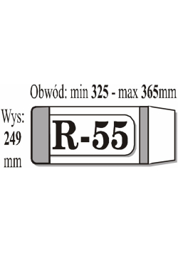 Okładka książkowa regulowana R55 (50szt) IKS