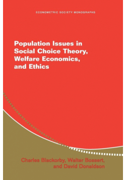 Population Issues in Social Choice Theory, Welfare Economics, and Ethics