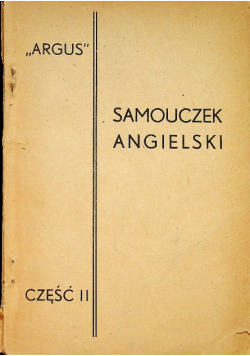 Samouczek angielski część II 1945 r.