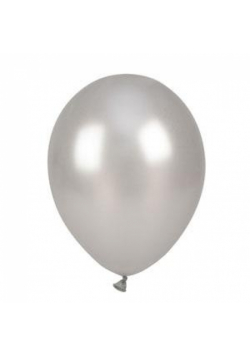 Balony metalizowane srebrne 25cm 100szt