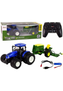 Traktor R/C z akcesoriami 1:24