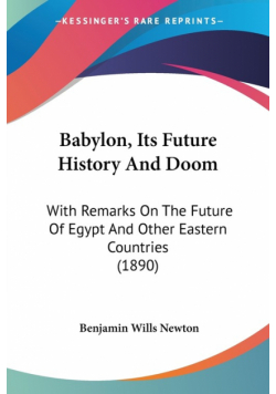 Babylon, Its Future History And Doom