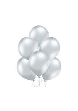 Balony Glossy Silver 100szt
