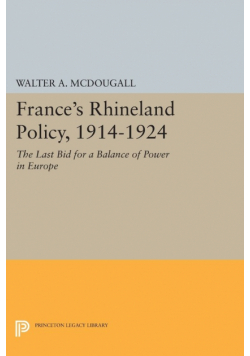 France's Rhineland Policy, 1914-1924