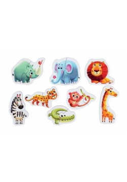 Puzzle Afrykańskie zwierzęta