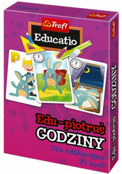 Karty Edu Piotruś - Godziny TREFL