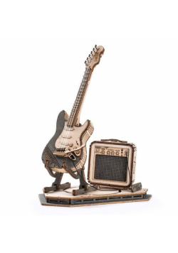 ROBOTIME Drewniane Puzzle 3D - Gitara Elektryczna