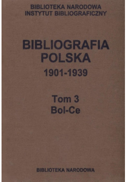 Bibliografia polska 1901 - 1939 tom 3