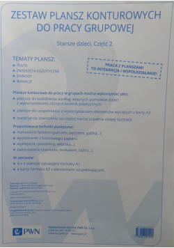 Zestaw plansz konturowych do pracy grupowej Starsze dzieci Część 2