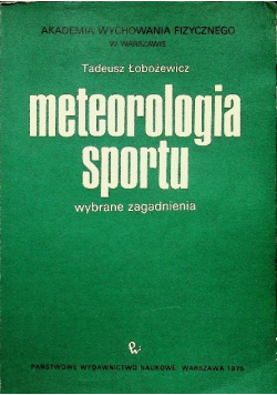 Meteorologia sportu wybrane zagadnienia