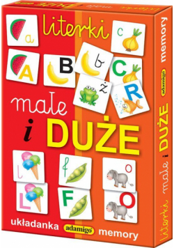 Układanka memory - Literki małe i duże