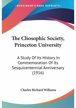 The Cliosophic Society, Princeton University