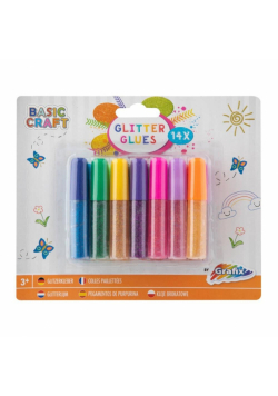 Kleje brokatowe 4ml 14 kolorów