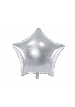 Balon foliowy Gwiazdka 48cm srebrna