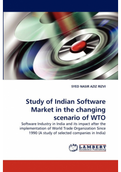 Study of Indian Software Market in the changing scenario of WTO