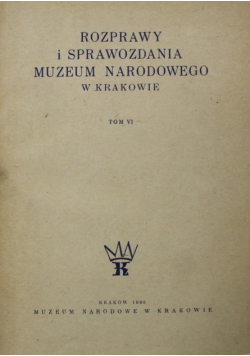 Rozprawy i sprawozdania Muzeum Narodowego