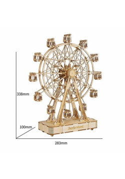 Puzzle Drewniane 3D Pozytywka Diabelski młyn