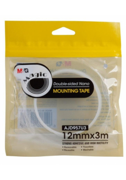 Taśma Nano Tape dwustronna przezroczysta 12mmx3m