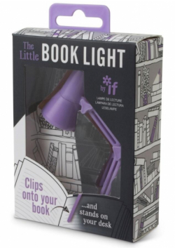 The Little Book Light Lampka do książki liliowa