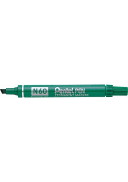 Marker ścięty N60 zielony (12szt) PENTEL