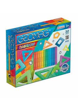 Geomag Klocki magnetyczneTęcza 32 el.