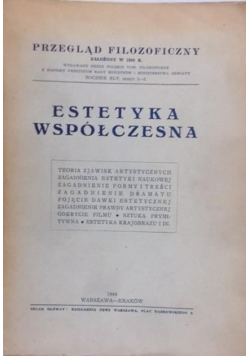 Estetyka Współczesna 1949 r.