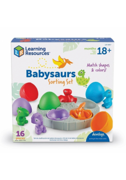 Sorter Małe Dinozaury, Zestaw edukacyjny 16 szt.