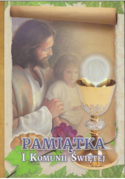 Pamiątka I Komunii Świętej - Pan Jezus z dzieckiem