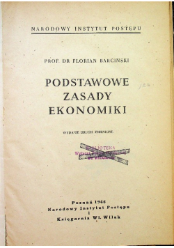 Podstawowe Zasady Ekonomiki 1946 r.