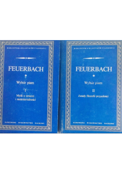 Feuerbach Wybór pism tom 1 i 2