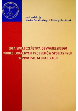 Idea społeczeństwa obywatelskiego wobec lokalnych problemów społecznych w procesie globalizacji