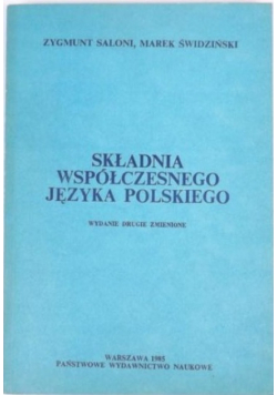 Składnia współczesnego języka polskiego