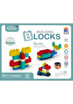 Klocki Konstrukcyjne Junior Soft 20 szt