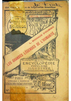 Les Grandes Legendes De L'humanite 1899 r.