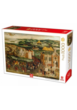 Puzzle 1000 Pola złotej tkaniny